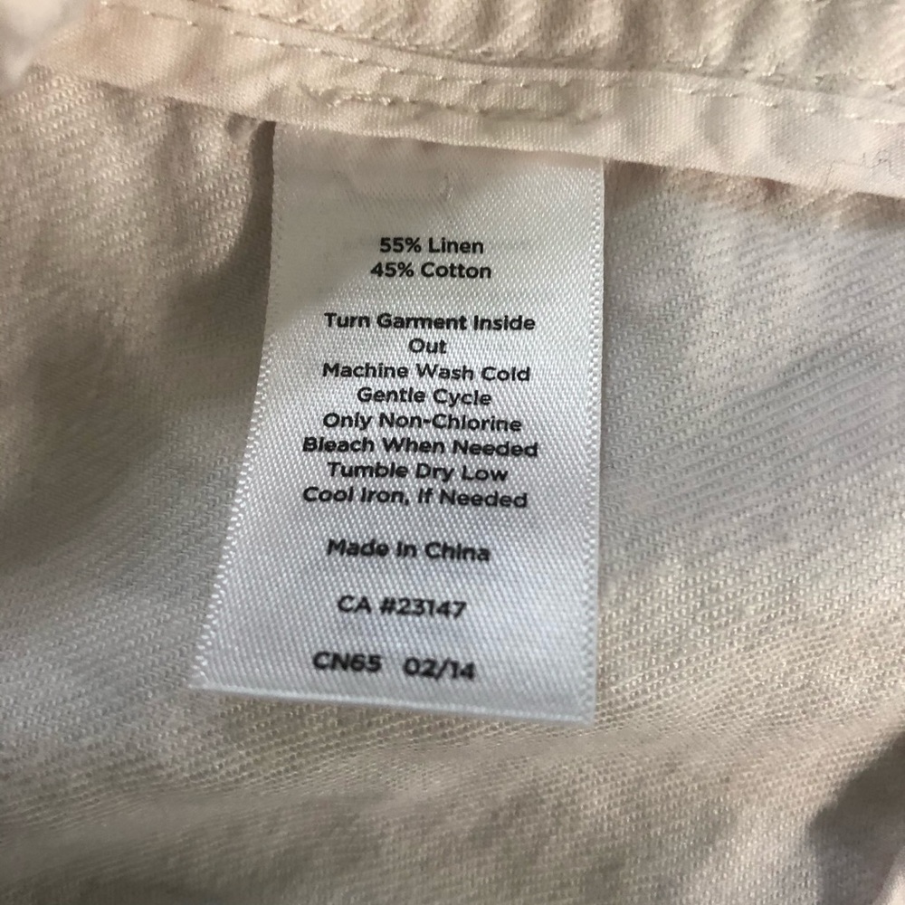 EUC! Talbots White Linen Jacket Size Large Petite - Picture 13 of 13